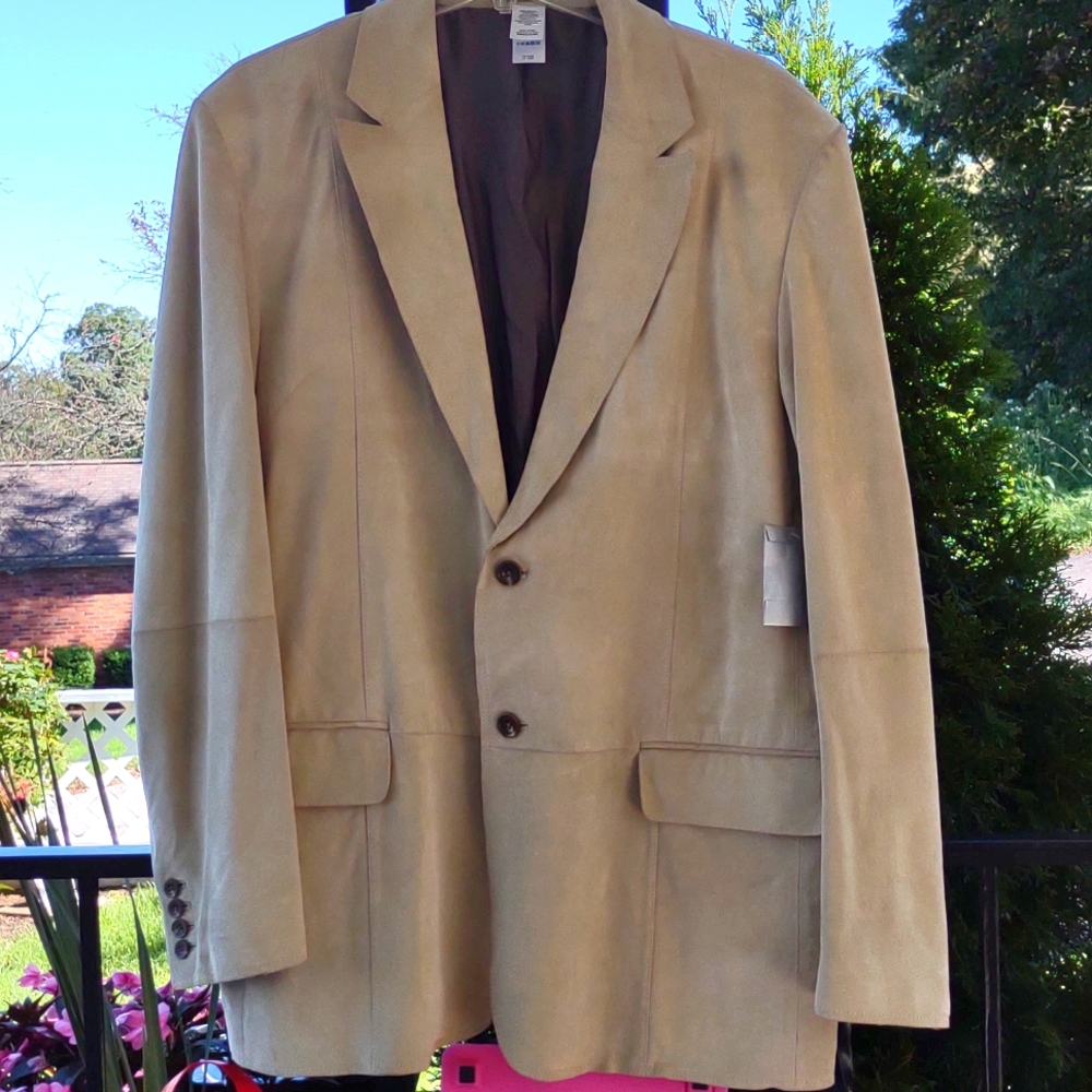Claiborne Luxe 100% Suede Blazer